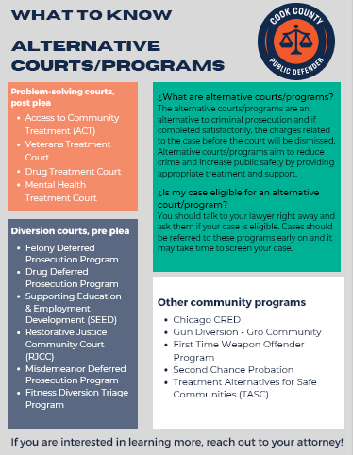 Alternative Courts and Programs fact sheet thumbnail